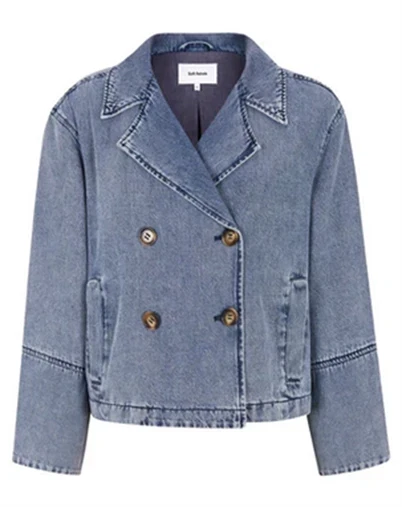 Soft Rebels - SRAalia Jakke - Light Blue Denim